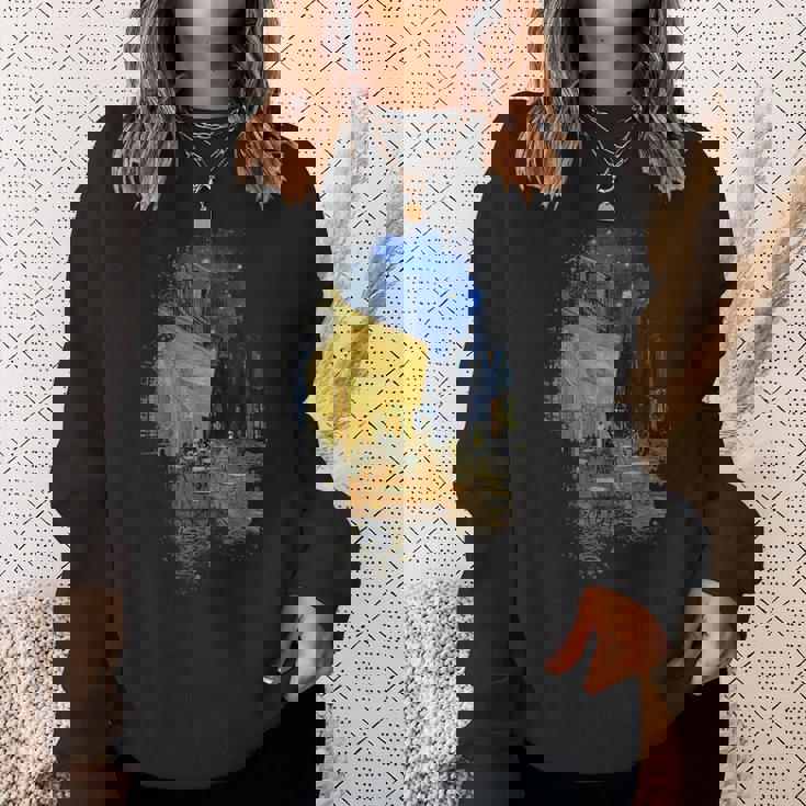 ヴィンセント・ヴァン・ゴッホ作 夜のカフェテラス スウェットシャツ 彼女への贈り物