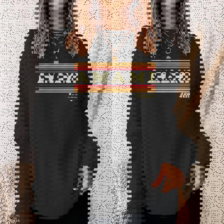 ヴィンテージ 80年代 奄美 日本 レトロ グラフィック スウェットシャツ 彼女への贈り物