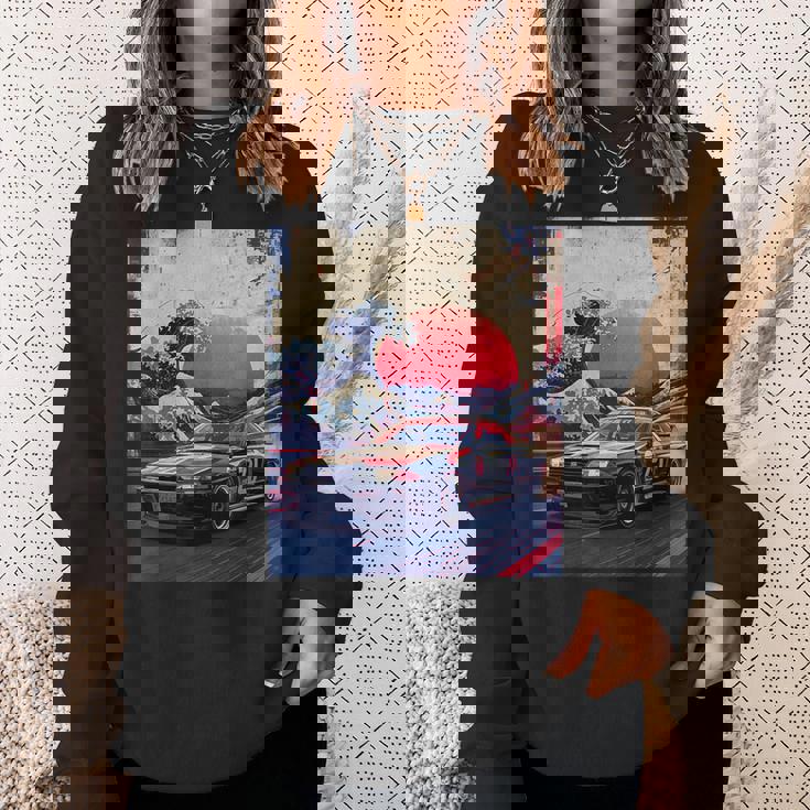 ヴィンテージ Jdm ドリフト レースカー 和波沖 神奈川 アート スウェットシャツ 彼女への贈り物