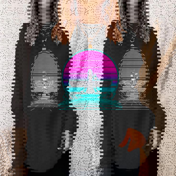 ヴィンテージ レトロ サンセット アヌンナキ スウェットシャツ 彼女への贈り物