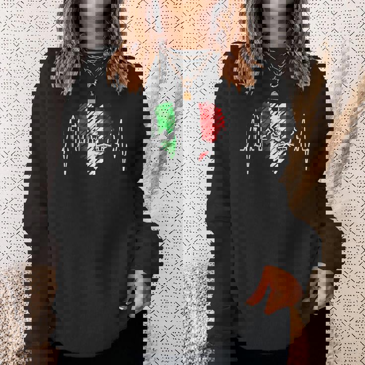 ヴェネツィアのスカイライン ハートビート イタリア ベネチア大好きi Loveeneziaenice スウェットシャツ 彼女への贈り物