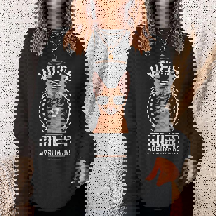 世界で最もクールなアビシニアンパパ スウェットシャツ 彼女への贈り物