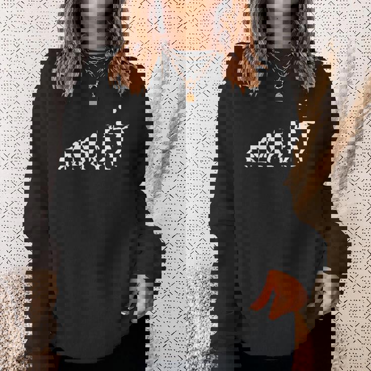 人類の進化 バレーボール バレーボール好き 趣味 おもしろ バレーボール部 ビーチバレー バレー好き スウェットシャツ 彼女への贈り物