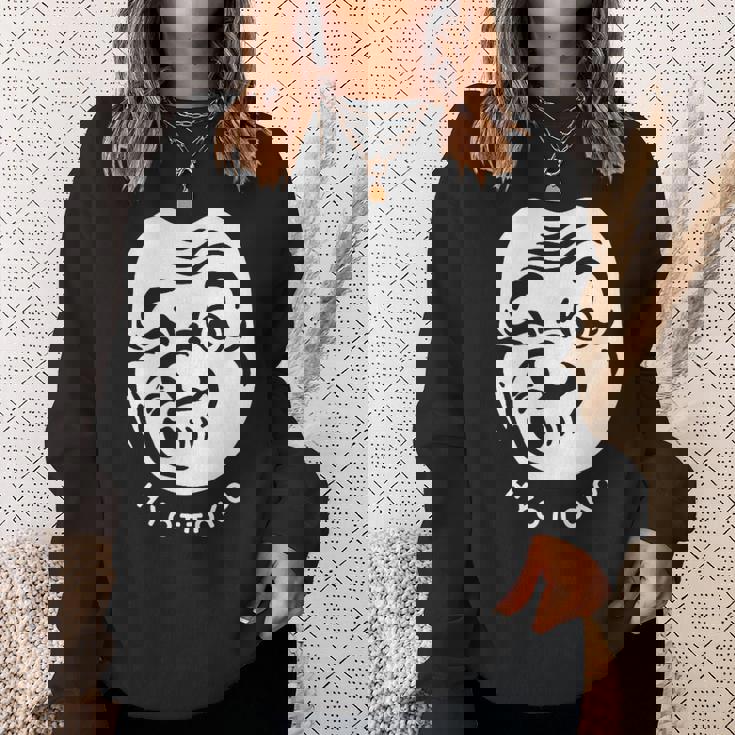 伝統的な日本のマスク、ひょっとこ様式デザイン。 スウェットシャツ 彼女への贈り物