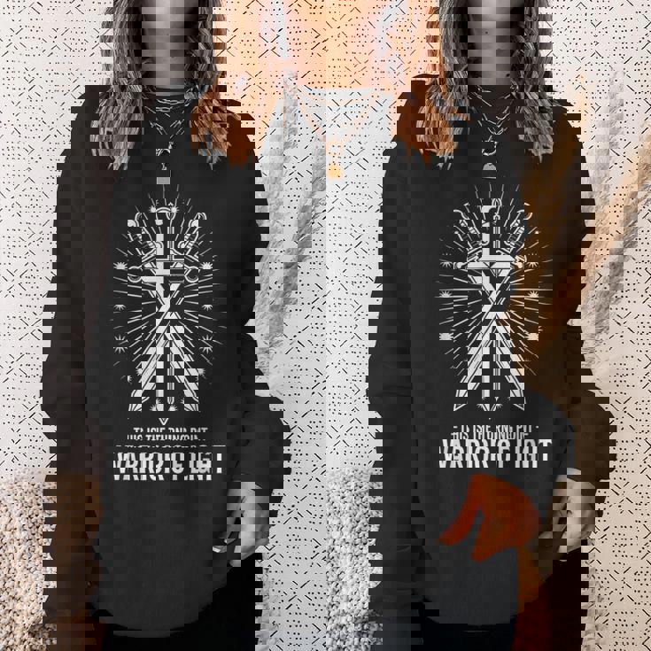 光の戦士 Warrior Of Light This Is The Turning Point 交差する剣 スウェットシャツ 彼女への贈り物