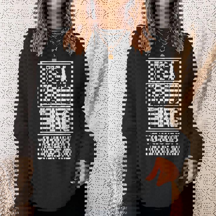 加藤苗字名字 A Kato Thing You Wouldn't Understand Family Name スウェットシャツ 彼女への贈り物