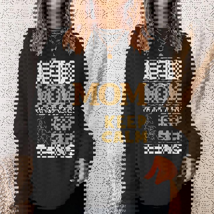 合気道 ママ 引用 面白い 合気道 スウェットシャツ 彼女への贈り物