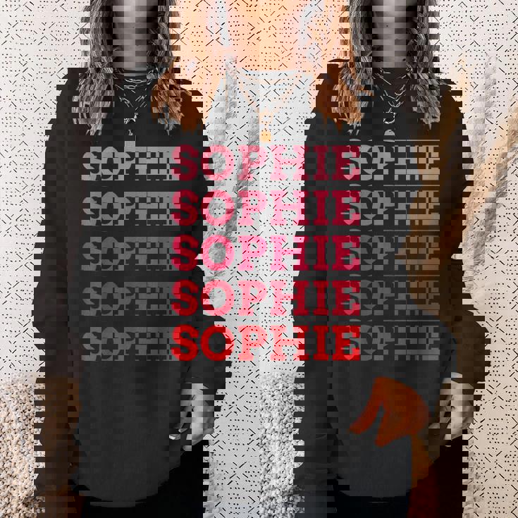 名前入りophie I Loveophie ヴィンテージ スウェットシャツ 彼女への贈り物