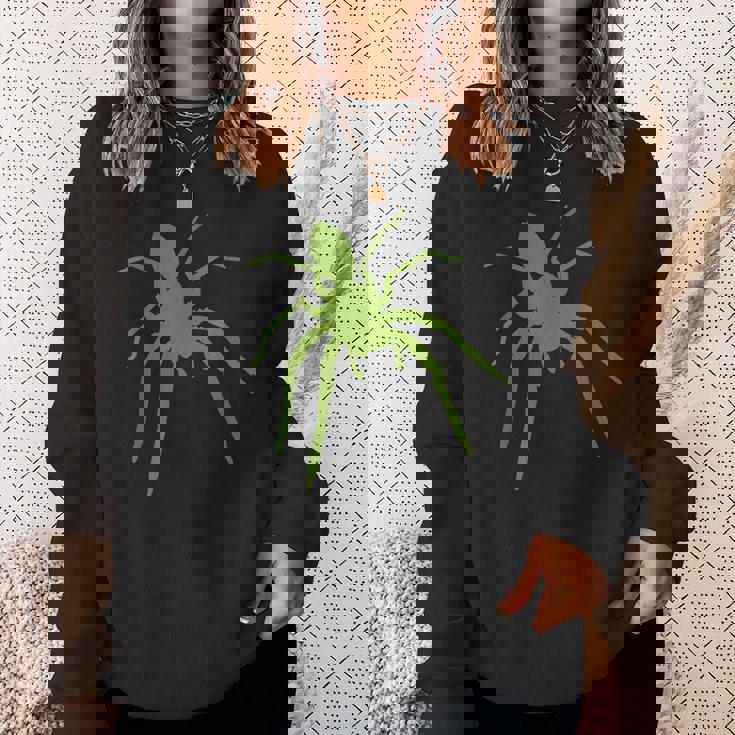 大きな蜘蛛とタランチュラと蜘蛛の巣 蜘蛛が好きです。 スウェットシャツ 彼女への贈り物