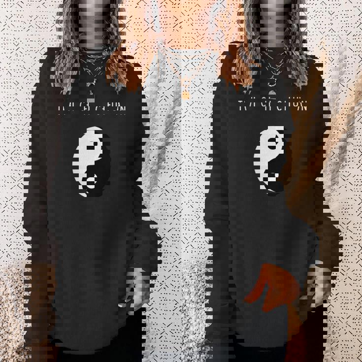 太極拳 長袖tシャツ スウェットシャツ 彼女への贈り物