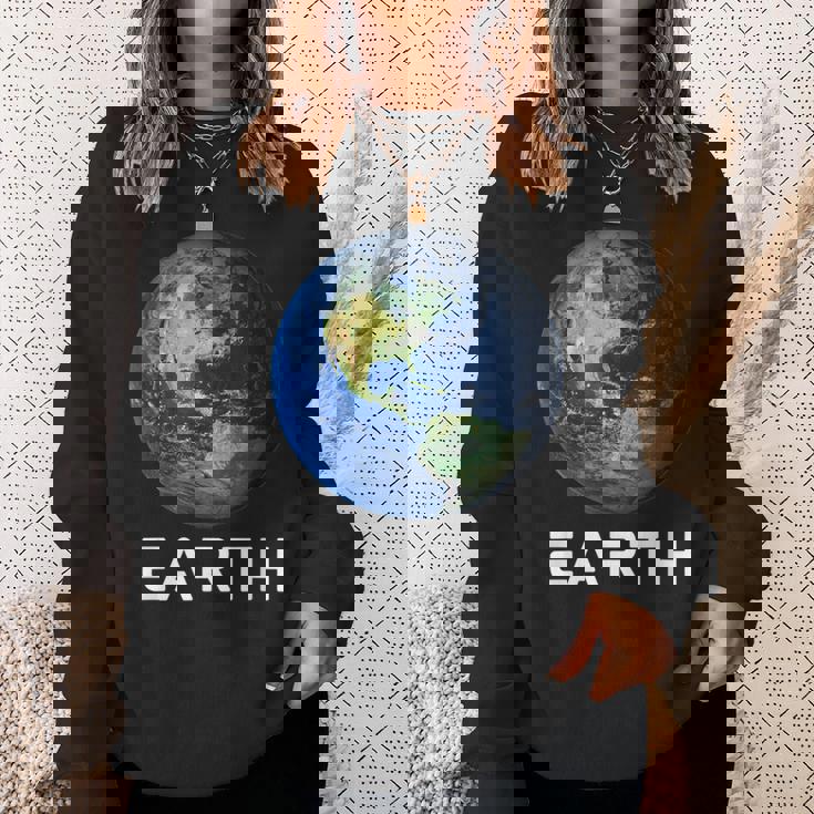 太陽系 第3惑星 地球 宇宙 スウェットシャツ 彼女への贈り物