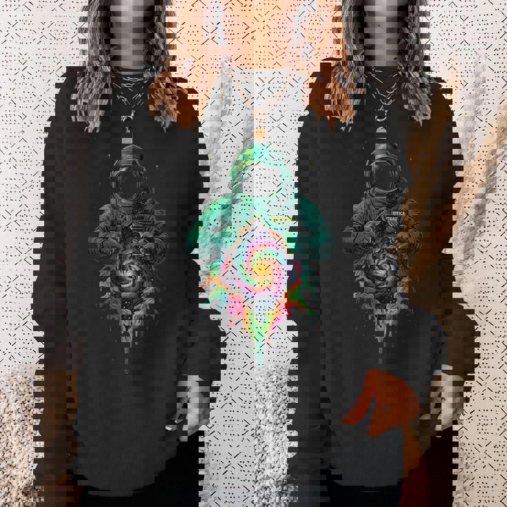 宇宙飛行士が宇宙の裂け目 スウェットシャツ 彼女への贈り物