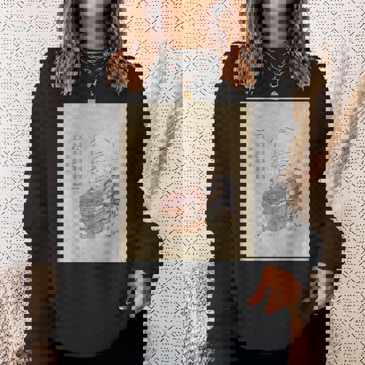 小豆洗い【日本の妖怪シリーズ】 スウェットシャツ 彼女への贈り物