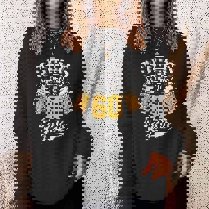 応援&ビール 60歳 還暦 ビール飲み会 スウェットシャツ 彼女への贈り物