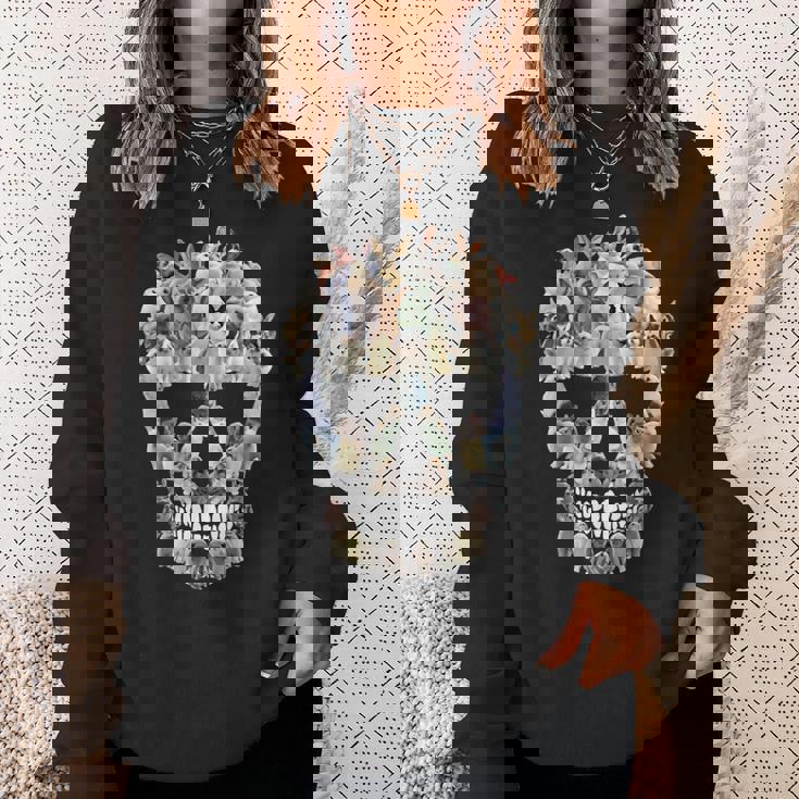 怖い スカル バニー ウサギ ホラー ハロウィン スウェットシャツ 彼女への贈り物