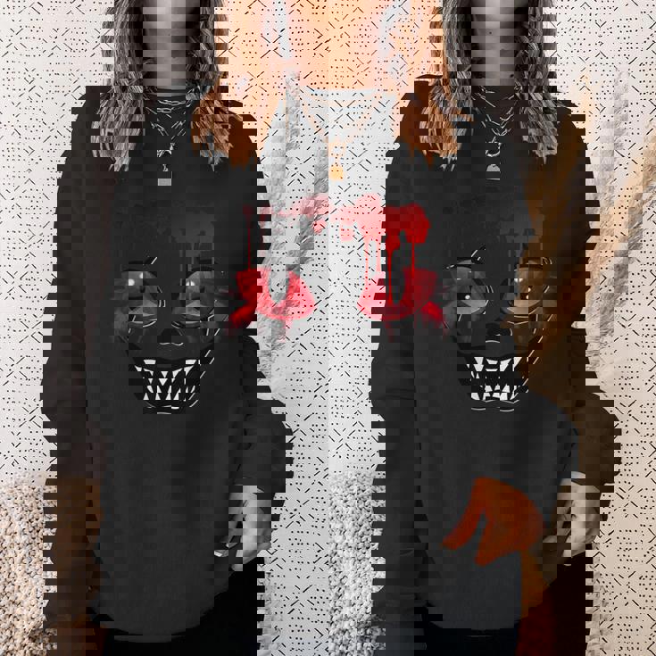 怖いデザイン スウェットシャツ 彼女への贈り物