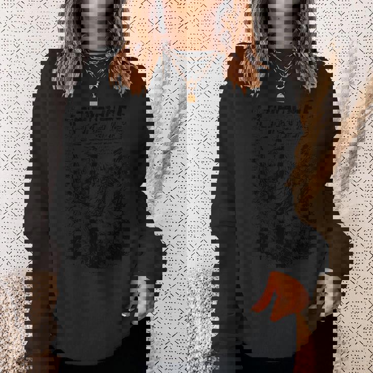 恐竜に乗る楽しいイエス スウェットシャツ 彼女への贈り物