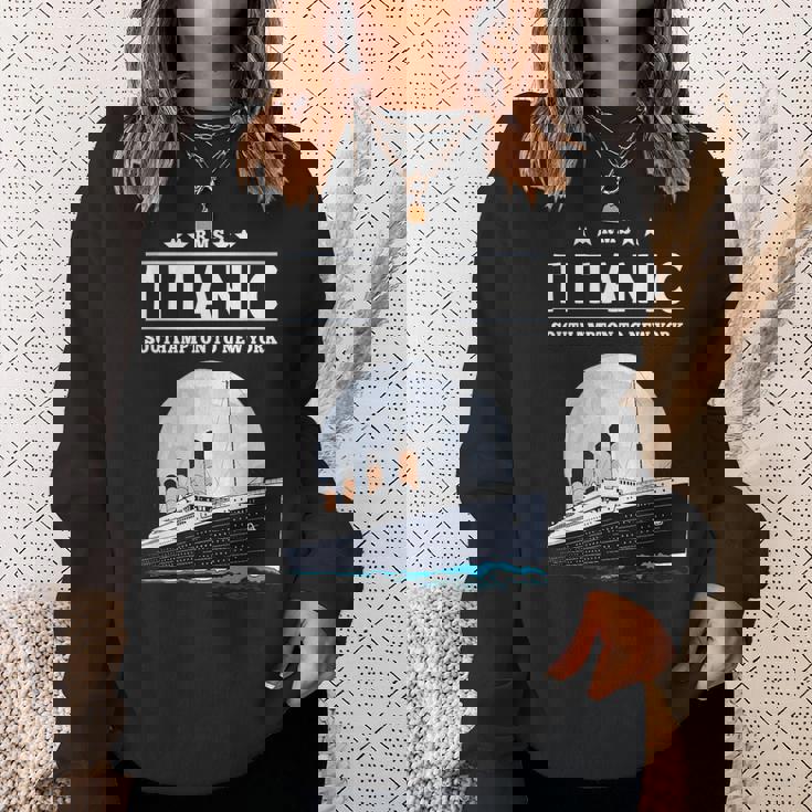 息子のための1912年のヴィンテージタイタニック航海船クルーズギフト スウェットシャツ 彼女への贈り物