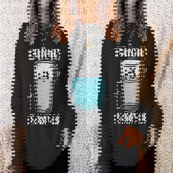 技術的には常に完全な物理科学ユーモア スウェットシャツ 彼女への贈り物