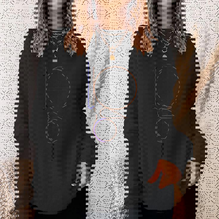 抽象的なヘッドプリントoskarchlemmer スウェットシャツ 彼女への贈り物