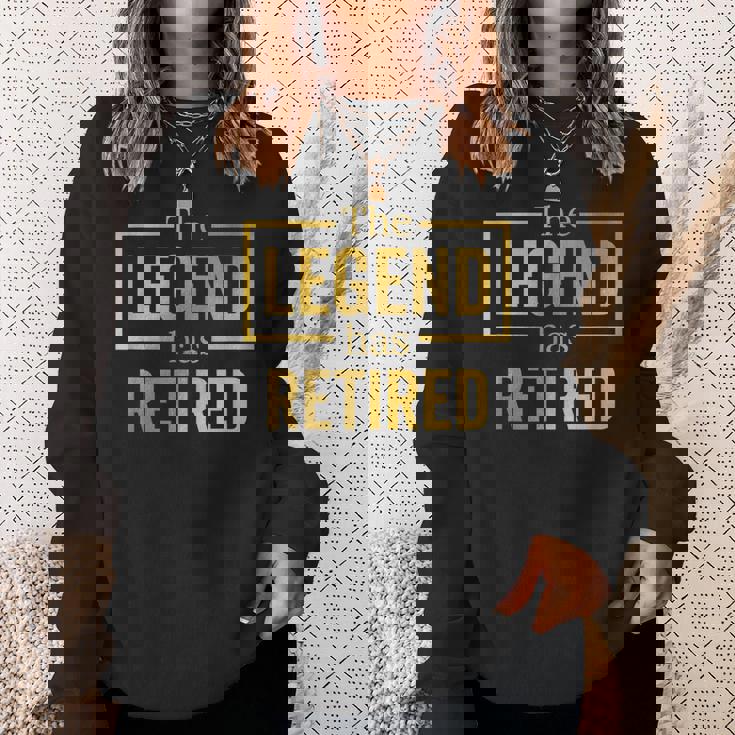 昔は同僚の定年退職祝いに、レジェンドと一緒に働いてた スウェットシャツ 彼女への贈り物