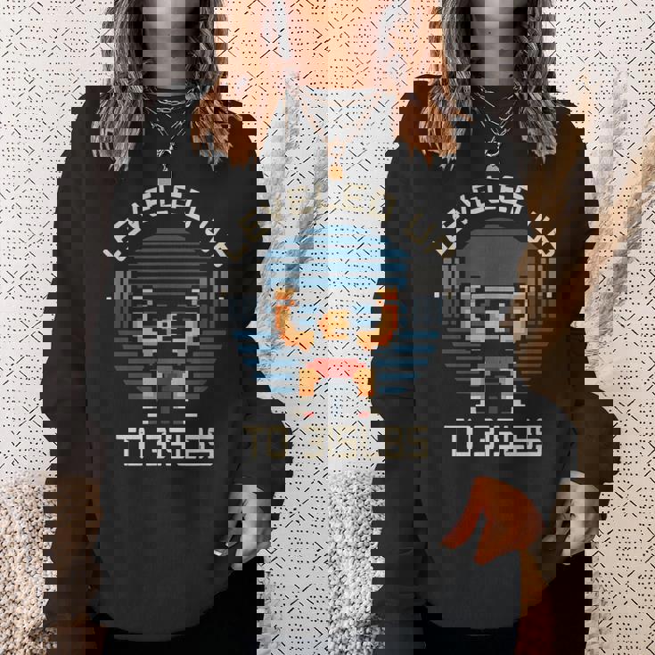 最大330ポンドのベンチプレスゲーマーフィットネスレベル。 スウェットシャツ 彼女への贈り物