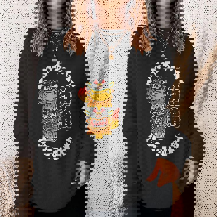 沖縄ジャパン シーサーガーディアンライオンズ 日本漢字お土産 スウェットシャツ 彼女への贈り物