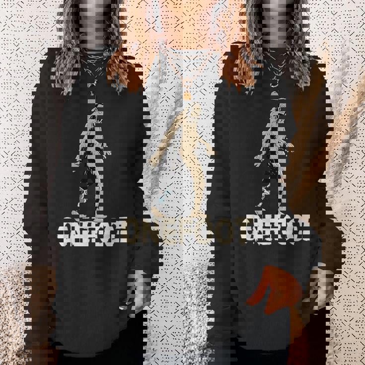 泥足切断者の冗談 脚切断者のための義足デザイン スウェットシャツ 彼女への贈り物