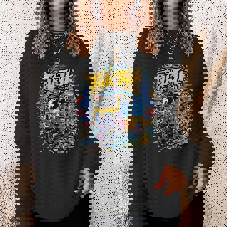 活気に満ちたトゥクトゥクタイアドベンチャー スウェットシャツ 彼女への贈り物