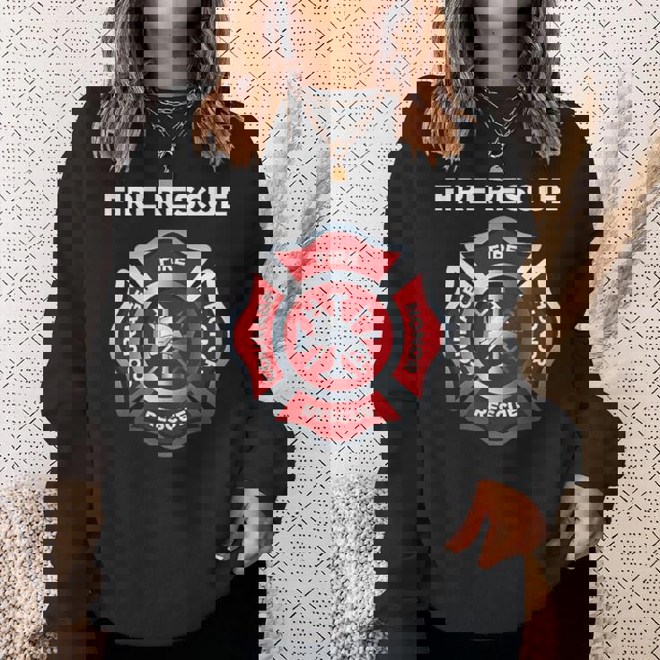 消防士 Ems 消防救助 スウェットシャツ 彼女への贈り物