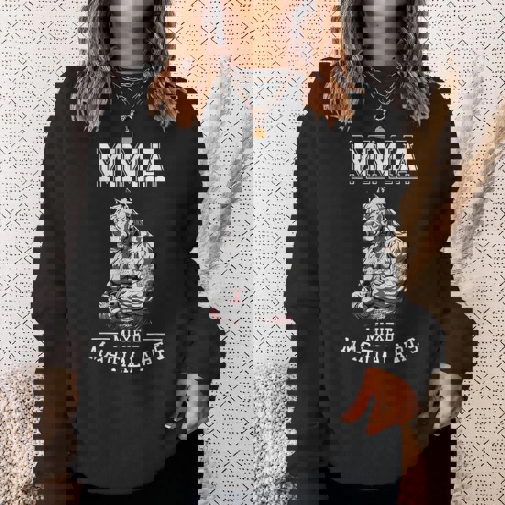 犬のmmaファイター フリーファイティングピットブル スウェットシャツ 彼女への贈り物