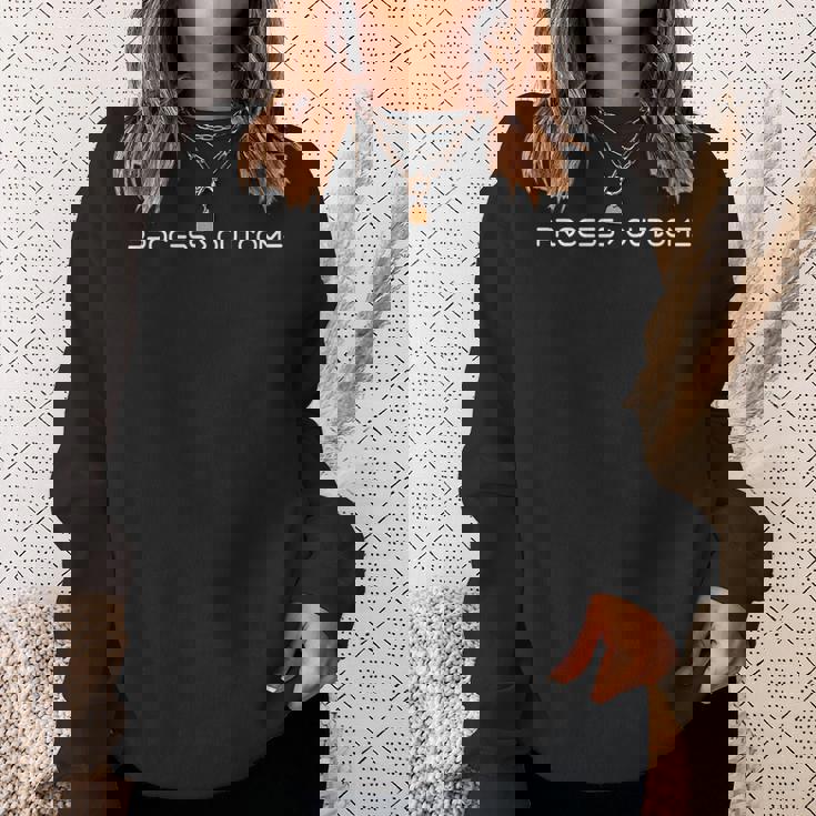 結果を超えるプロセス 長袖tシャツ スウェットシャツ 彼女への贈り物