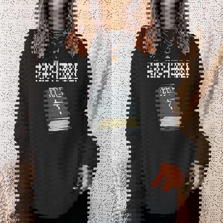 読む 聖書 信仰 キリスト教 イエス・キリスト スウェットシャツ 彼女への贈り物