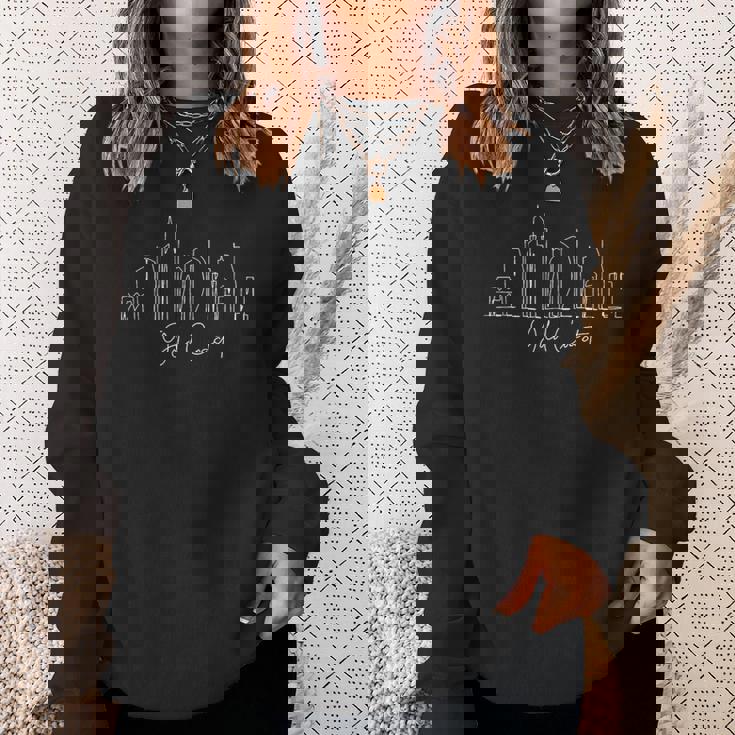 都市のスカイライン ゴールドコースト オーストラリア スウェットシャツ 彼女への贈り物