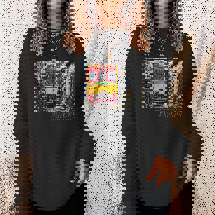 鉄道市場メークロン ヴィンテージ タイ レトロな列車 スウェットシャツ 彼女への贈り物