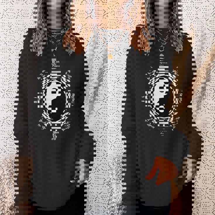 陰陽中国太極拳ギフト風水八卦カンフー スウェットシャツ 彼女への贈り物