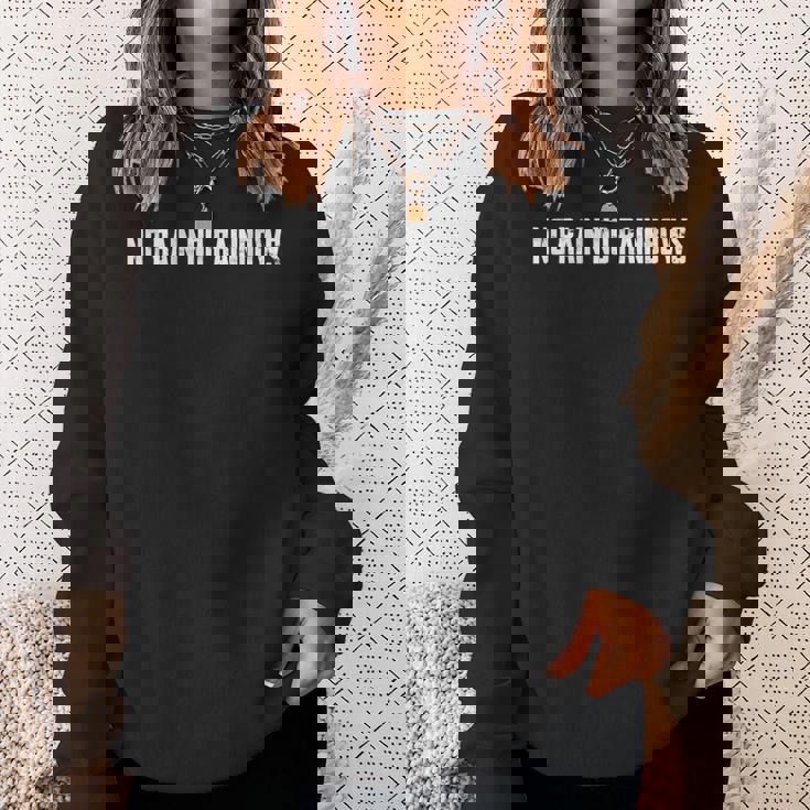 雨なし 虹色 ハワイアンことわざ スウェットシャツ 彼女への贈り物