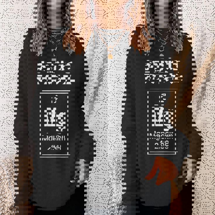面白いtシャツ マグネシウム 周期表 化学 ネタ 服 おもしろ 元素 メンズ ネタ 科学 理系 ダジャレ スウェットシャツ 彼女への贈り物