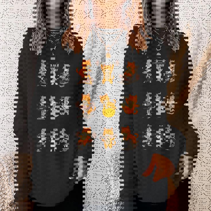 面白いtシャツ 猫 ネコ 筋トレ ジム おもしろグッズ かわいい おもしろtシャツ 面白い 服 ネタ スウェットシャツ 彼女への贈り物