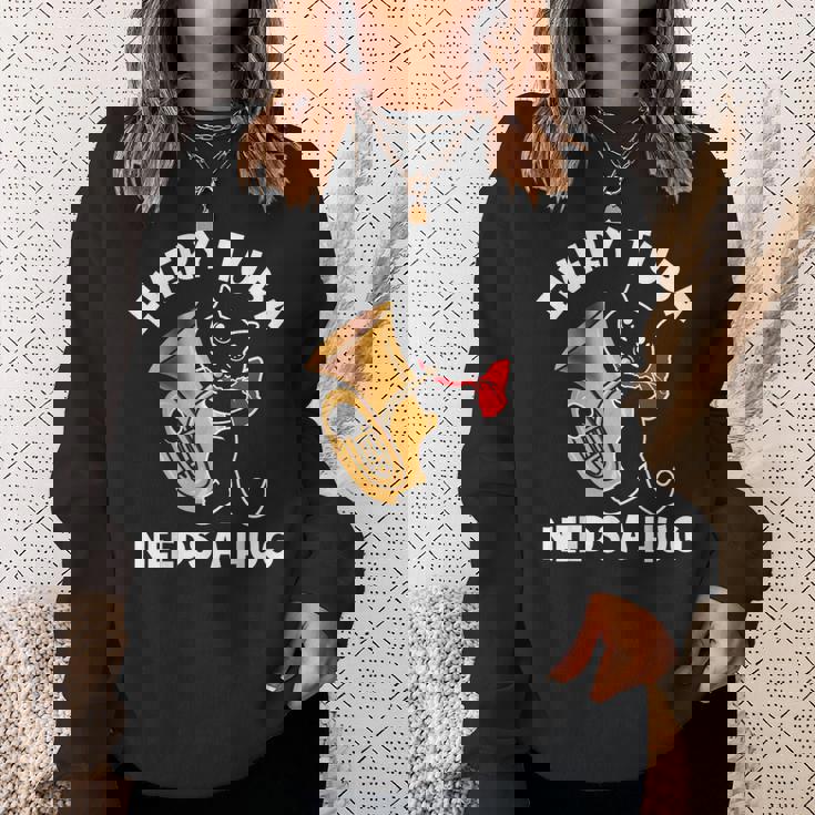 面白いチューバプレーヤー スウェットシャツ 彼女への贈り物