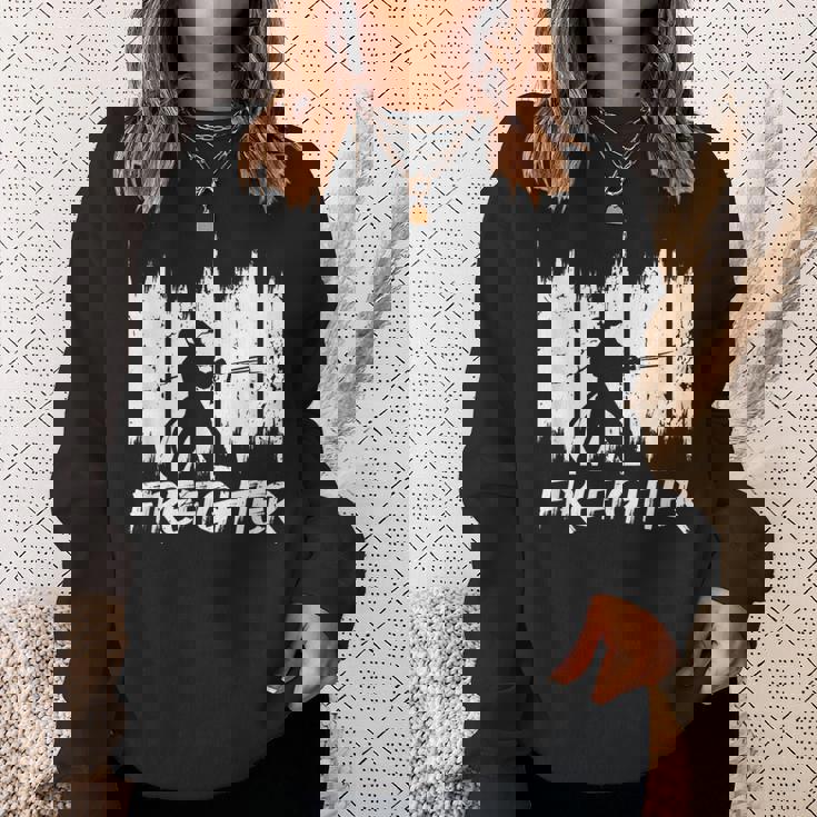 面白い消防士消防チーム消防団 スウェットシャツ 彼女への贈り物