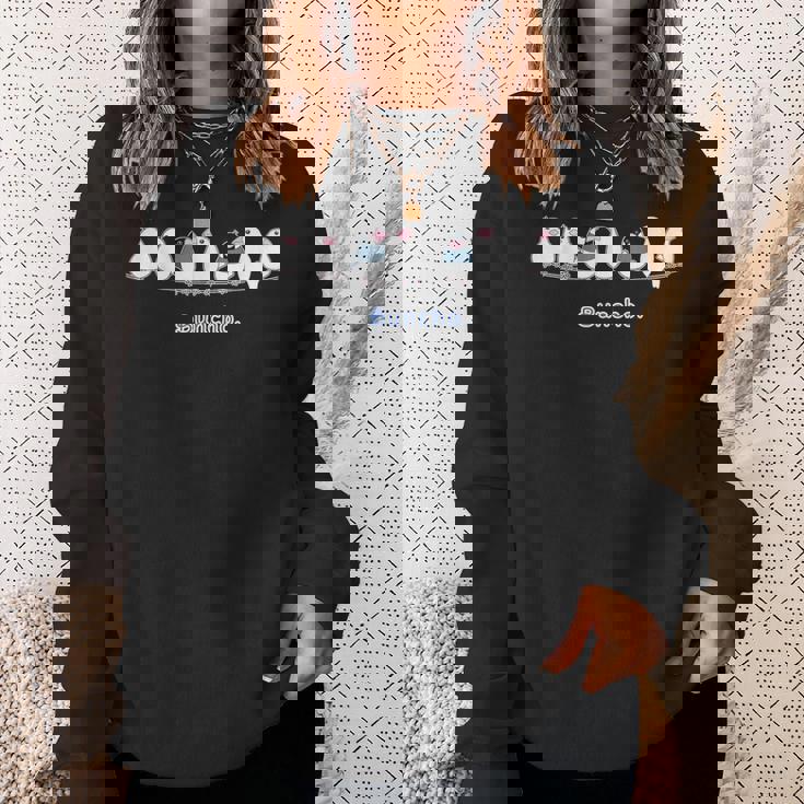 （旧デザイン）シロブンチョウ & サクラブンチョウ さん『なかまたち』白文鳥 桜文鳥【どうぶつフレンズ】動物 スウェットシャツ 彼女への贈り物