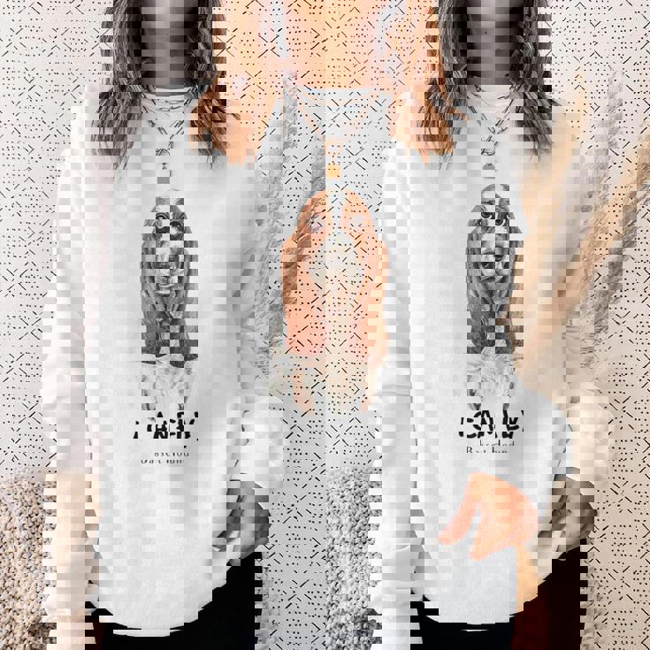 I Can Fly バセットハウンド スウェットシャツ 彼女への贈り物