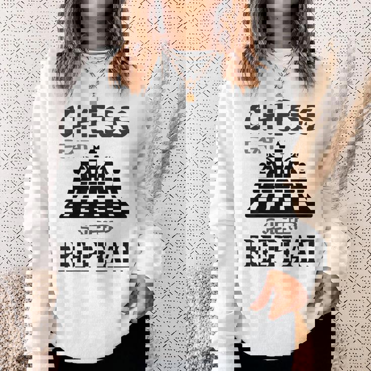 Chess Play チェス盤 チェスマット ギフトアイデア スウェットシャツ 彼女への贈り物