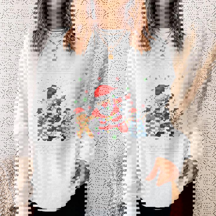 Dabbinganta Christmas おかしいdabサンタクロースクリスマス スウェットシャツ 彼女への贈り物