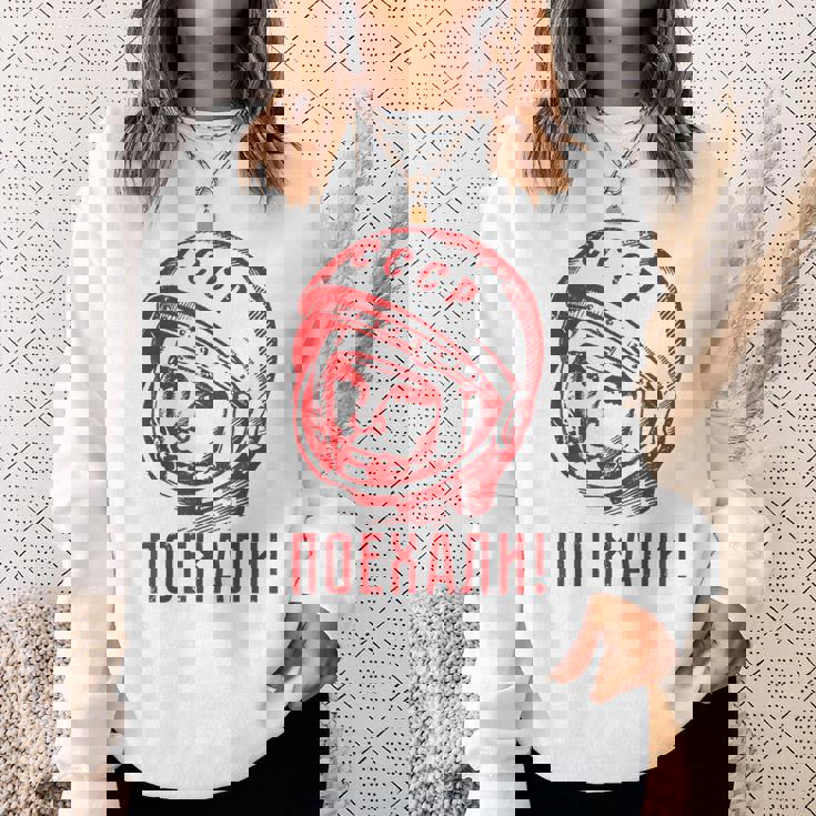 Gagarinoviet スプートニク ソ連 Cccp ギフト スウェットシャツ 彼女への贈り物