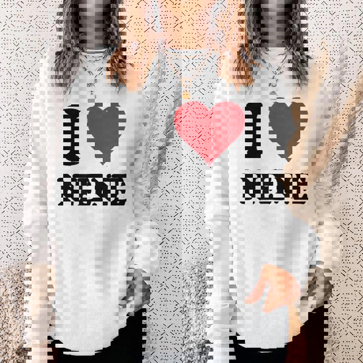 I Heart Nene 名 I Love パーソナライズ スウェットシャツ 彼女への贈り物