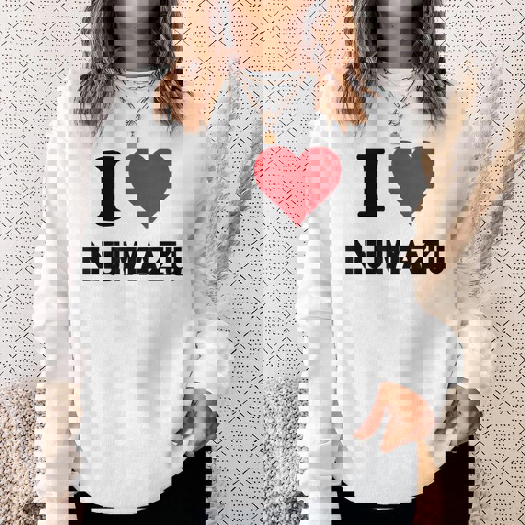 I Heart 沼津ジャパンラブ 日本土産 スウェットシャツ 彼女への贈り物