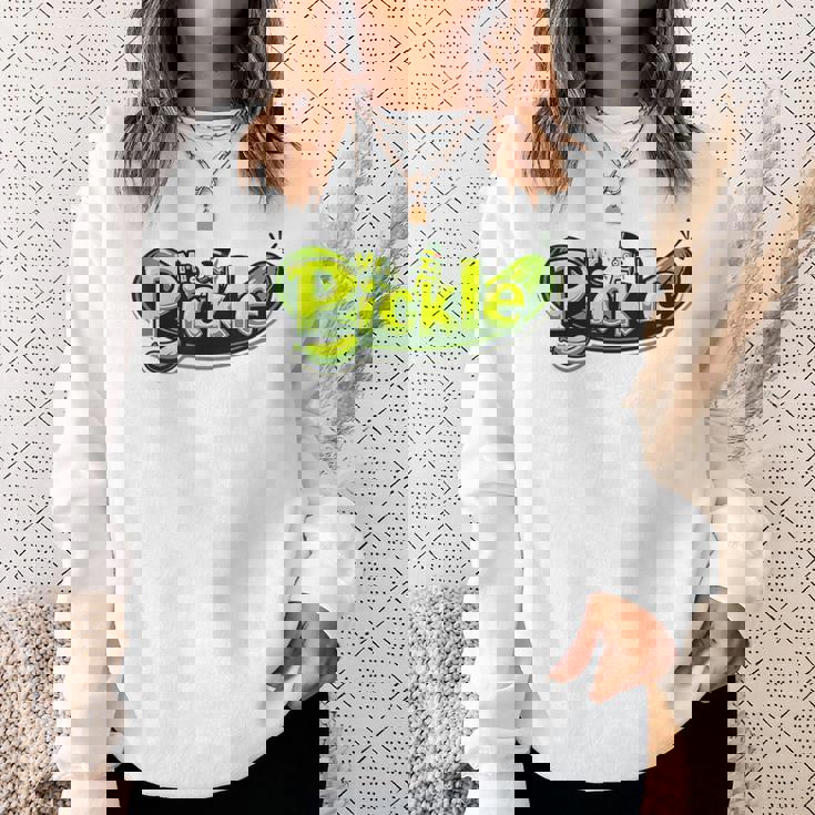 Mr Pickle ピクルス 風変わりで楽しいグラフィックピクルス スウェットシャツ 彼女への贈り物