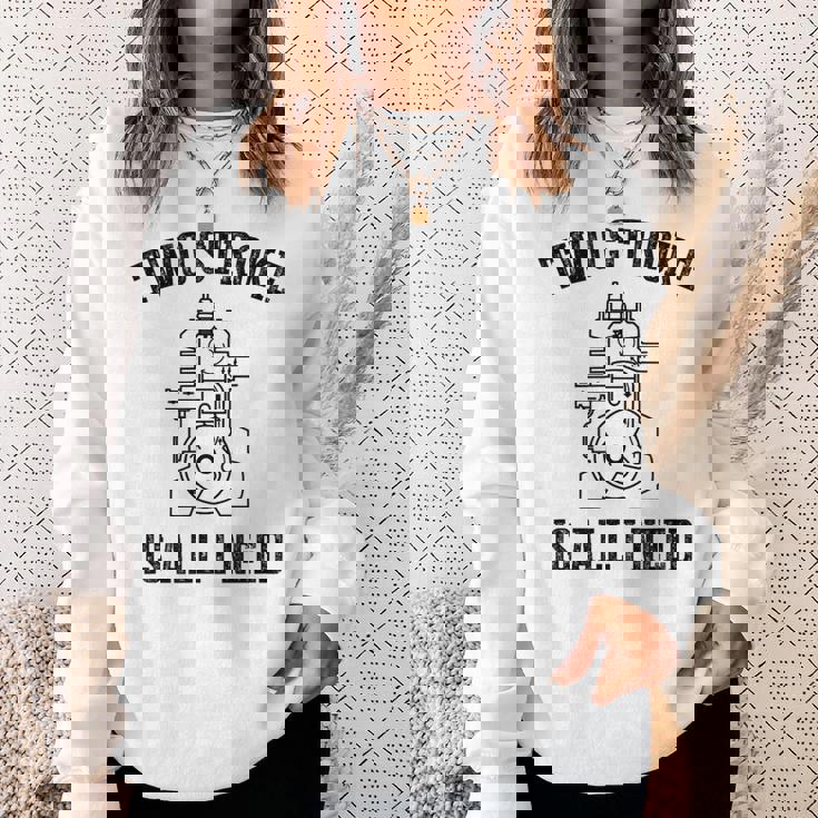 Twotroke Is All I Needs 面白いオートバイ愛好家ダートバイク スウェットシャツ 彼女への贈り物